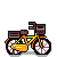 Coffee Delivery Bike Village Decor.png