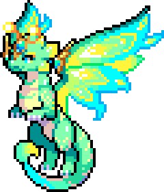 Fairy Dragon Azure Submerged Volcano Adult F Sprite.png