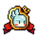 White Applecheek Mania Badge.png